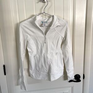 Ivivva By Lululemon Perfect Your Practice White Jacket- Size 12 🤍
